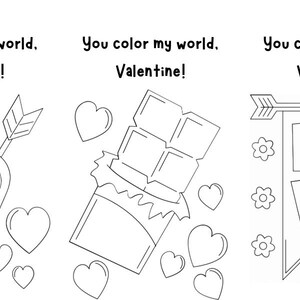 Color my world Valentine’s Day cards