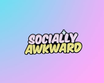 Socially Awkward Enamel Pin