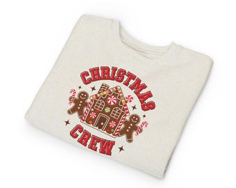 Christmas Crew Toddler Sweatshirt | Gingerbread House Holiday Kids Top