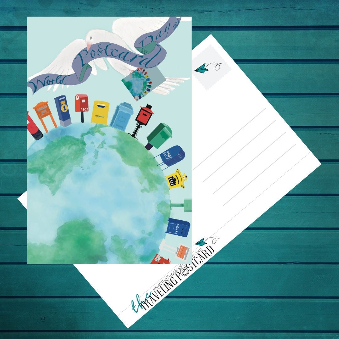 World Postcard Day 2022 Postcard Etsy