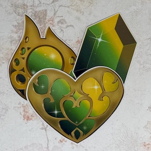 Pojemniki na informacje o zdrowiu psychicznym | Naklejki 3 cale z motywem Legend of Zelda