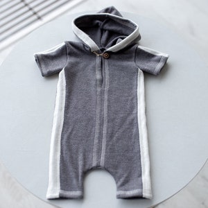 Newborn boy photo outfit,Newborn Outfit Photo Props,Romper with hood,Newborn Photography props,Newborn Photo Props,Newborn Outfit Boy, RTS!