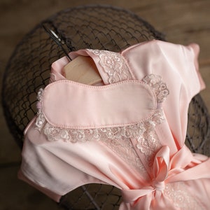 Traje de niña bebé, bata de noche y venda para los ojos, accesorio para fotos de recién nacido, accesorio para fotos de recién nacido, traje de recién nacido, traje de foto de recién nacido niña, traje de utilería para recién nacido