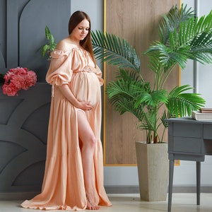 Women&#39;s Boho Dress,Muslin Vintage Dress,Dress For The Session,Maternity Dress,Photo Props,Dress For Pregnancy Photo Shoot,long summer dress