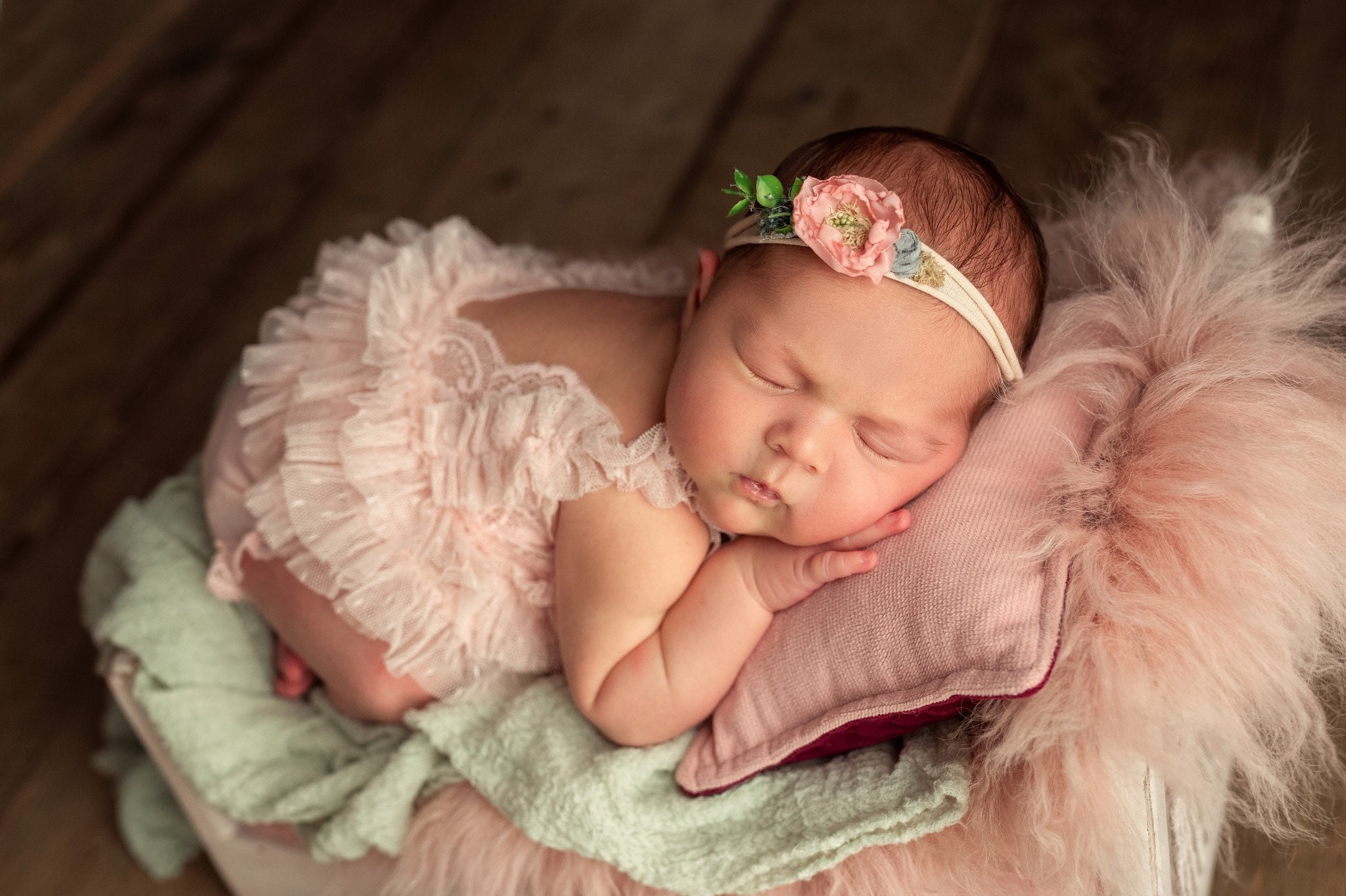 Hudson Baby Infant Girl Cotton Bodysuits, Thankful Floral, Newborn