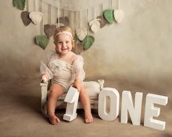 Wooden ONE Sign for First Birthday Decor,ONE Photo Prop,Sitter Girl Outfit,1st birthday photo prop,first birthday photo props