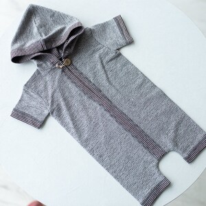 RTS! Newborn boy photo outfit,Newborn Outfit Photo Props,Romper with hood,Newborn Photography props,Newborn Photo Props,Newborn Outfit Boy