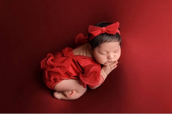 Outfit romper newborn girl & headband,Newborn Girl Outfit,Newborn Photography Props,Newborn baby gift,Pregnancy gift,Newborn Photo Prop