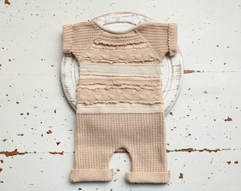 Newborn boy outfit,Newborn Photo props,Baby boy romper,babyshower gift,Coming home boy outfit, Baby boy Photo outfit,Vintage baby outfit