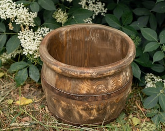 Newborn wood barrel,Newborn barrel,Newborn wooden bowl,Carved Wooden barrel,Newborn photography,Newborn photo prop,Newborn wood bucket