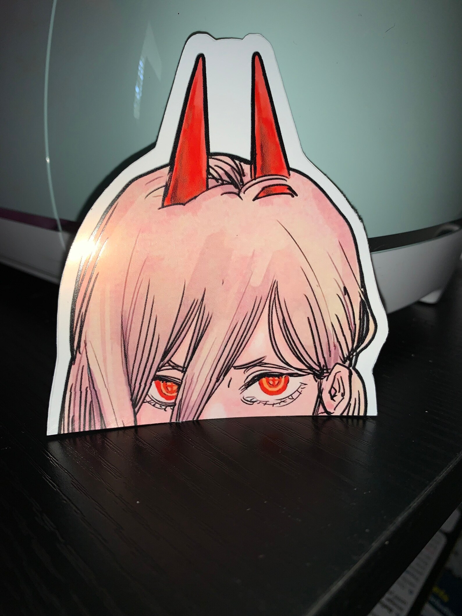 Power Peeker Vinyl Sticker Etsy