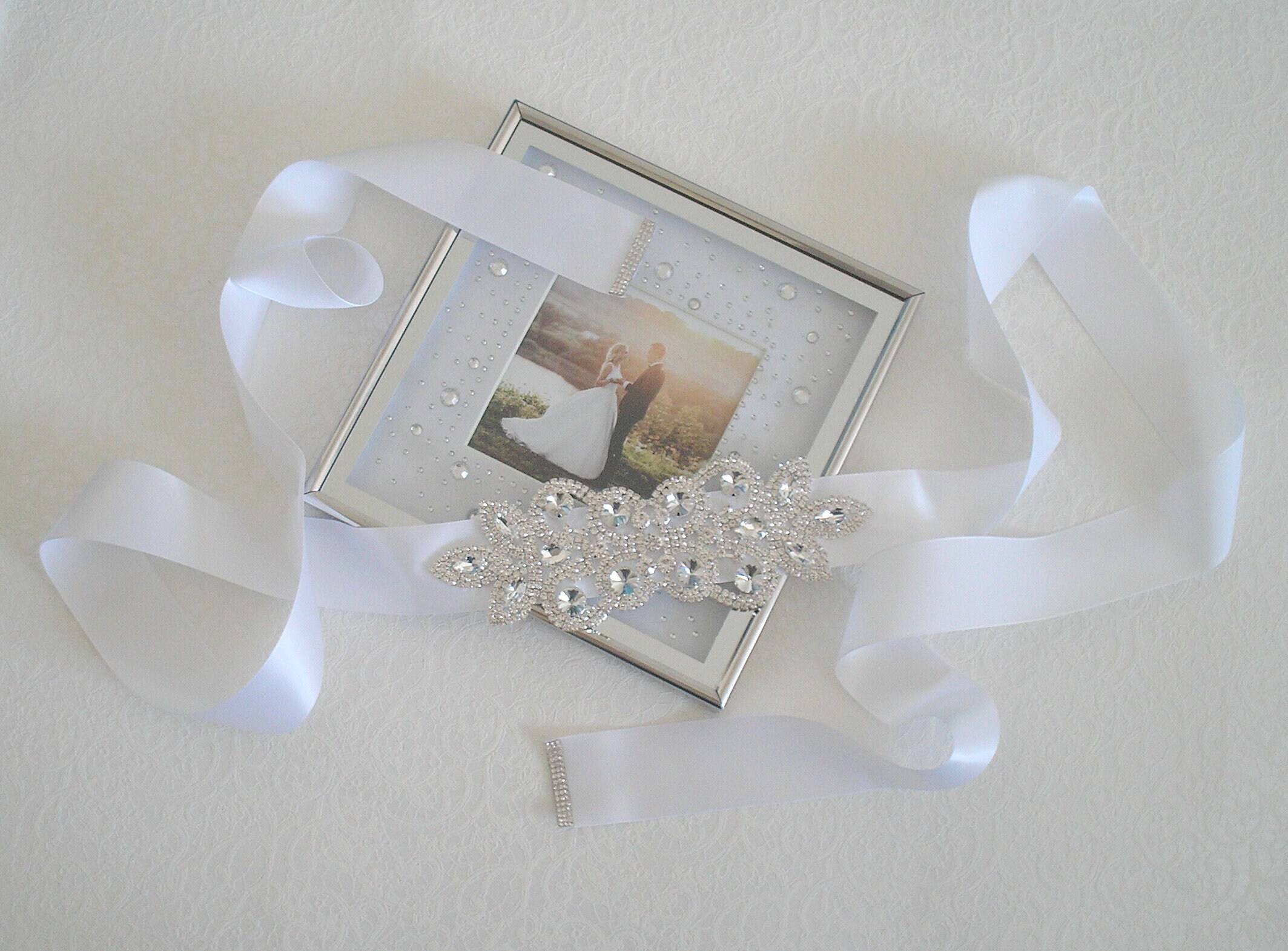 Ceinture avec strass gris clair femme | Morgan