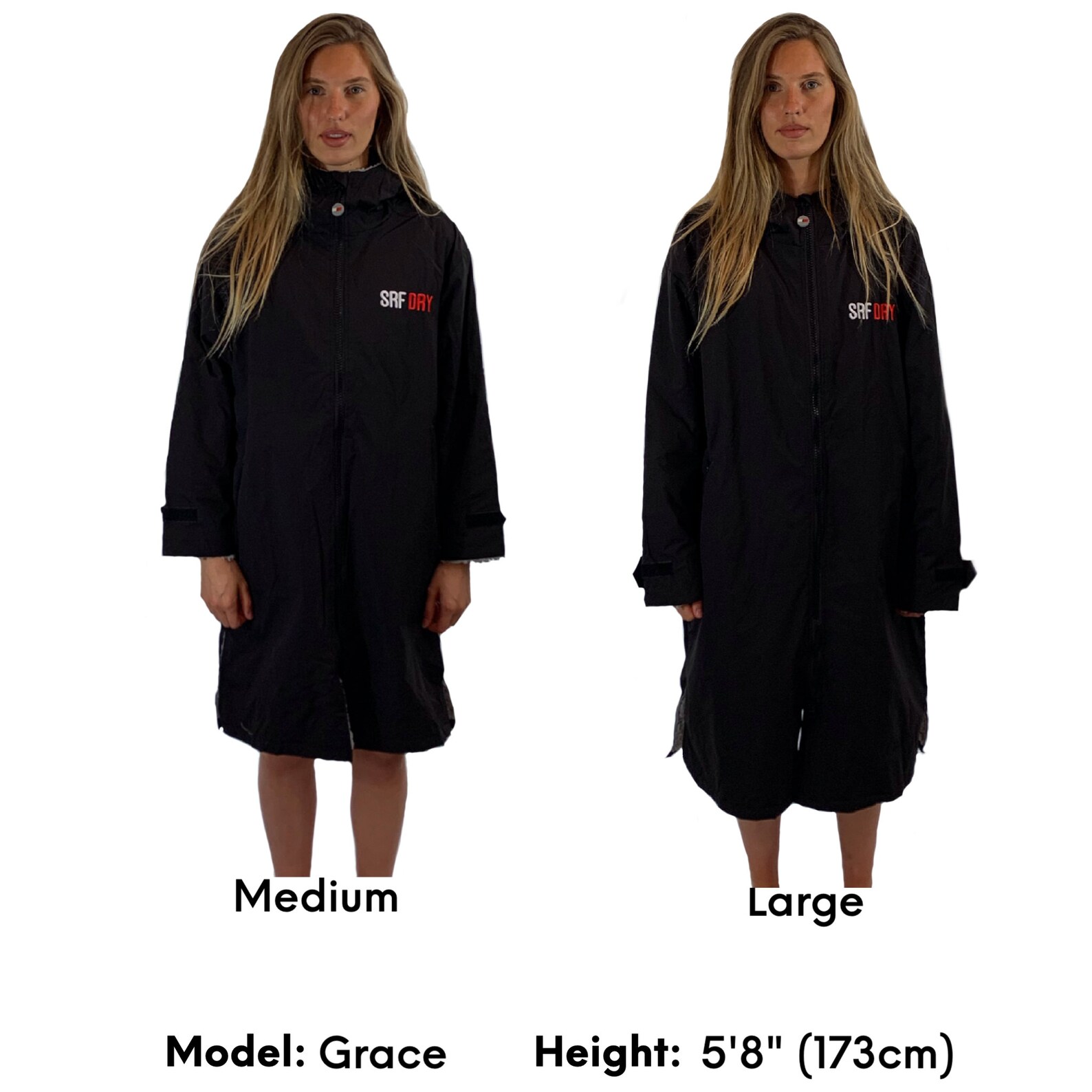 Long Sleeve Waterproof Changing Robe Fleece Lined Surf & Swim Etsy
