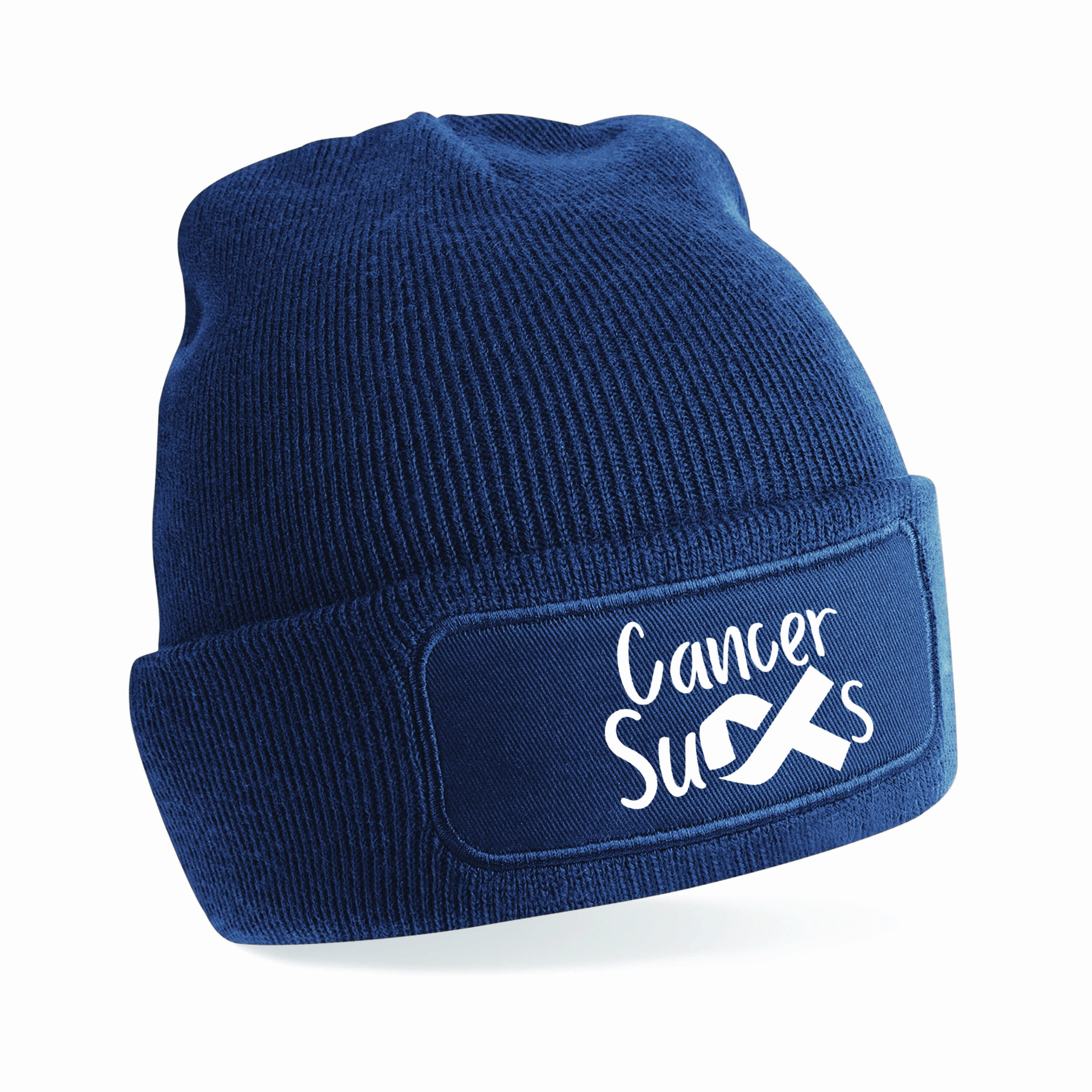 Cancer Sucks Beanie Hat Cancer Support 