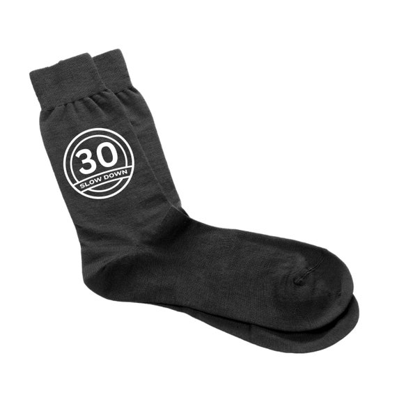 Mens Special Milestone Socks Present For 30th Birthday, 30th Birthday Mens Socks, Black Socks Gift For Him 30 Years Old Funny Joke Present
