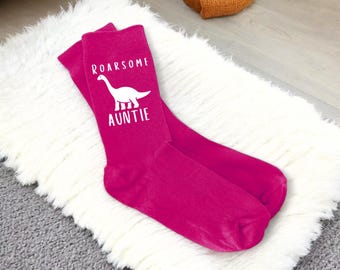 Ladies Socks for Auntie - Cute Christmas Gift for Auntie Birthday Present for Her, Novelty Stocking Filler for Women, Unique Funny Gift Idea