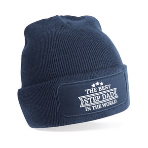 Step Dad Beanie Hat, Gift Hat For Him Men Step Dad Birthday Christmas Present, Fun Keepsake Gift Step Dad Fathers Day, Dad To Be Beanie Gift