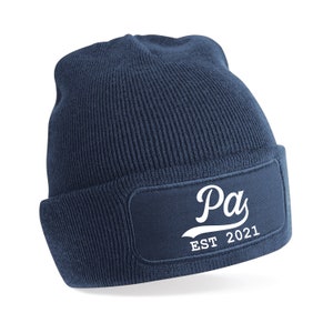 New Pa Beanie Hat, Gift Hat For Pa Birthday and Christmas Present, Keepsake Gift Pa Fathers Day, Pa To Be Winter Hat Personalised Gift