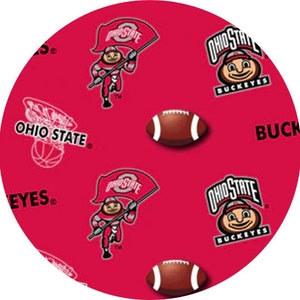 Ohio State Scrub Cap FAST FREE Shipping USA Made Unisex Surgical Cap or Adjustable Euro Style Long Hair Surgical Cap w/ Optional Buttons