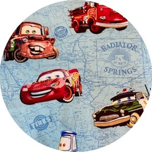 Inspired by Cars Scrub Cap FAST FREE Shipping USA Made Unisex Surgical Cap or Long Hair Surgical Cap w/ Optional Buttons