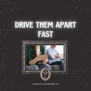 May include: Image featuring the text "DRIVE THEM APART FAST" in illuminated white letters. A framed picture shows two people, one in a green top and the other in a blue shirt. A decorative emblem is at the bottom of the frame.