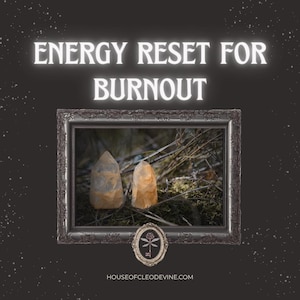 Energy Reset for Overwhelm and Burnout | Remote Healing Session for Stress Relief | Intuitive Energy Clearing and Recharging Ritual