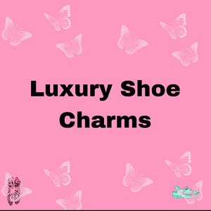 LV Crystal Designer Shoe Charms