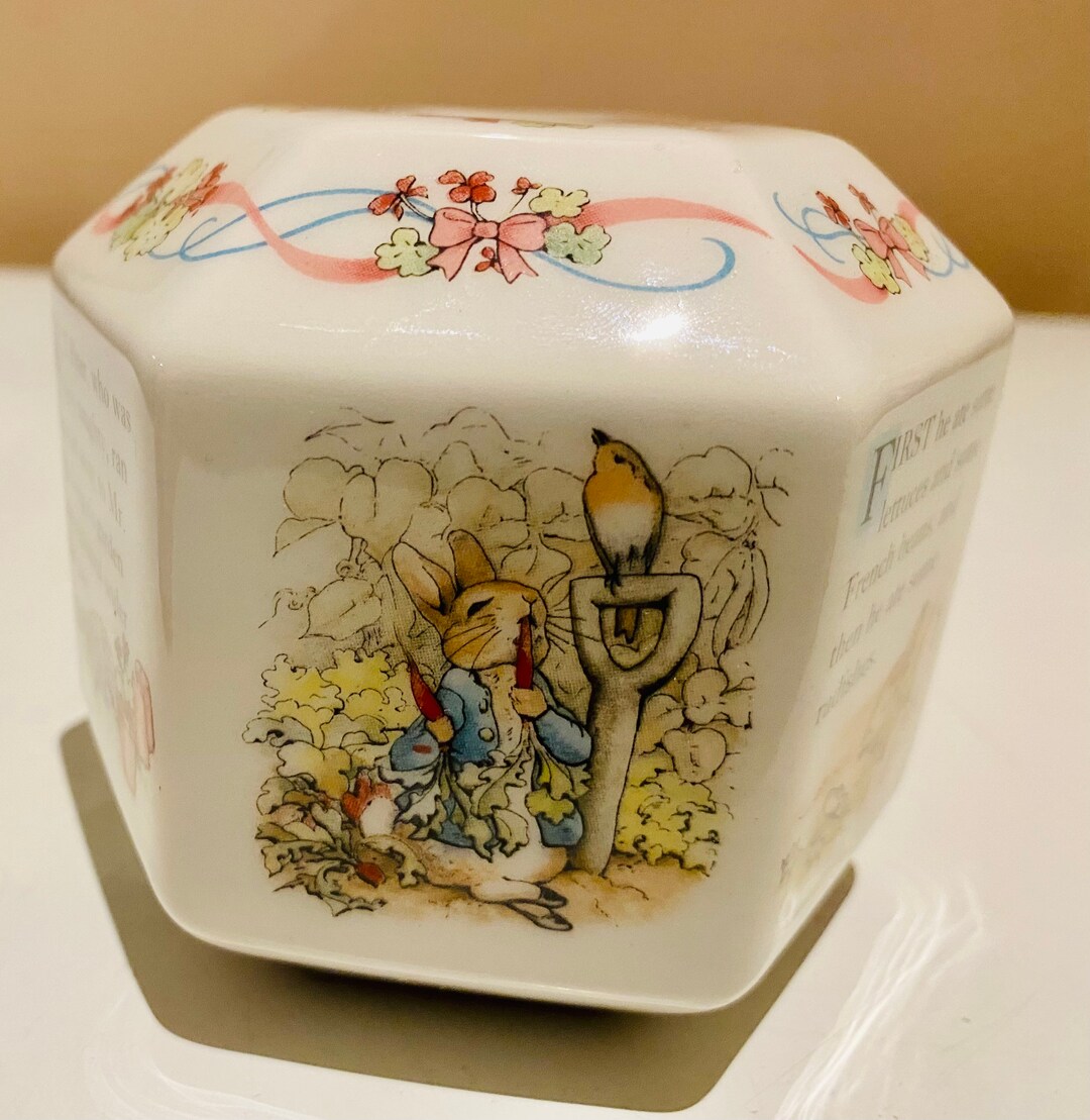 Wedgewood Peter Rabbit Christening Money Box in Hexangonal Shape Etsy