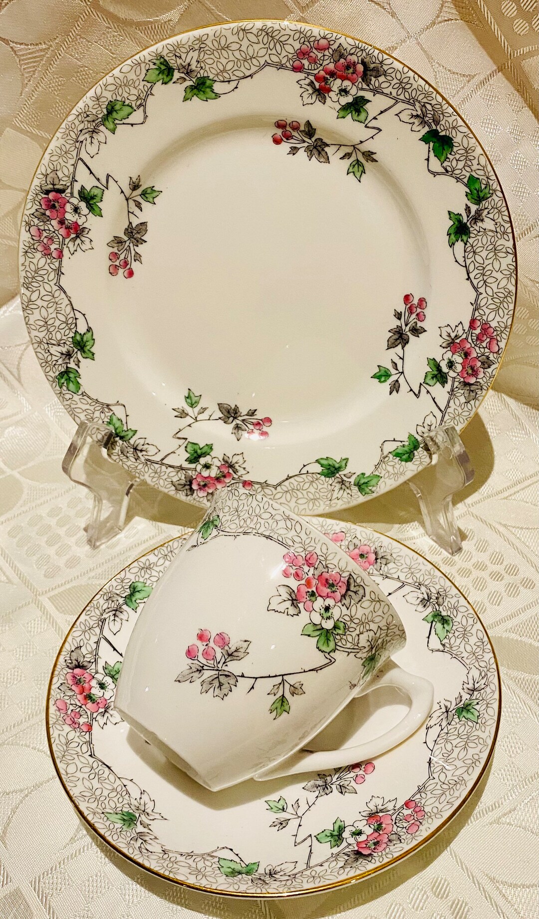 Shelley Cup, Saucer and Plate Set Etsy