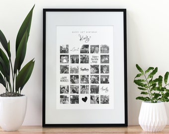 Personalised 18th Birthday Photo Collage Gift