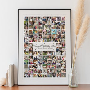 Personalised 70th Birthday Gift, 70th Birthday Gift for her, Gifts for Grandad, Gifts for Nan, 70th Birthday Gift for Dad, Photo Gifts