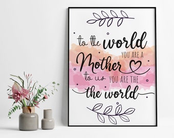 Personalised Mothers Day Gift, Mothers Day Print, Gift for Mum, Mother’s Day Keepsake, Framed Print for Mom, First Time Mothers Day Gift