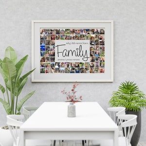 Personalised Family Collage, Photo Collage Gifts, Photo Gifts, Personalised Gifts, Family Wall Art, Large Photo Canvas, Family Photo Collage