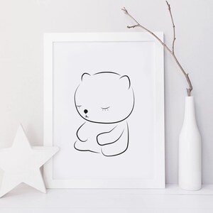 Cat Line, Minimal Cat Line, Cat Poster, Minimalist Print, Cat Drawing, Cat Line Art, Modern Printable Art, Children Room.