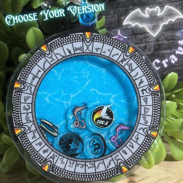 NOW AVAILABLE* Space Gate Shaker Keychain: Interchangeable Charms