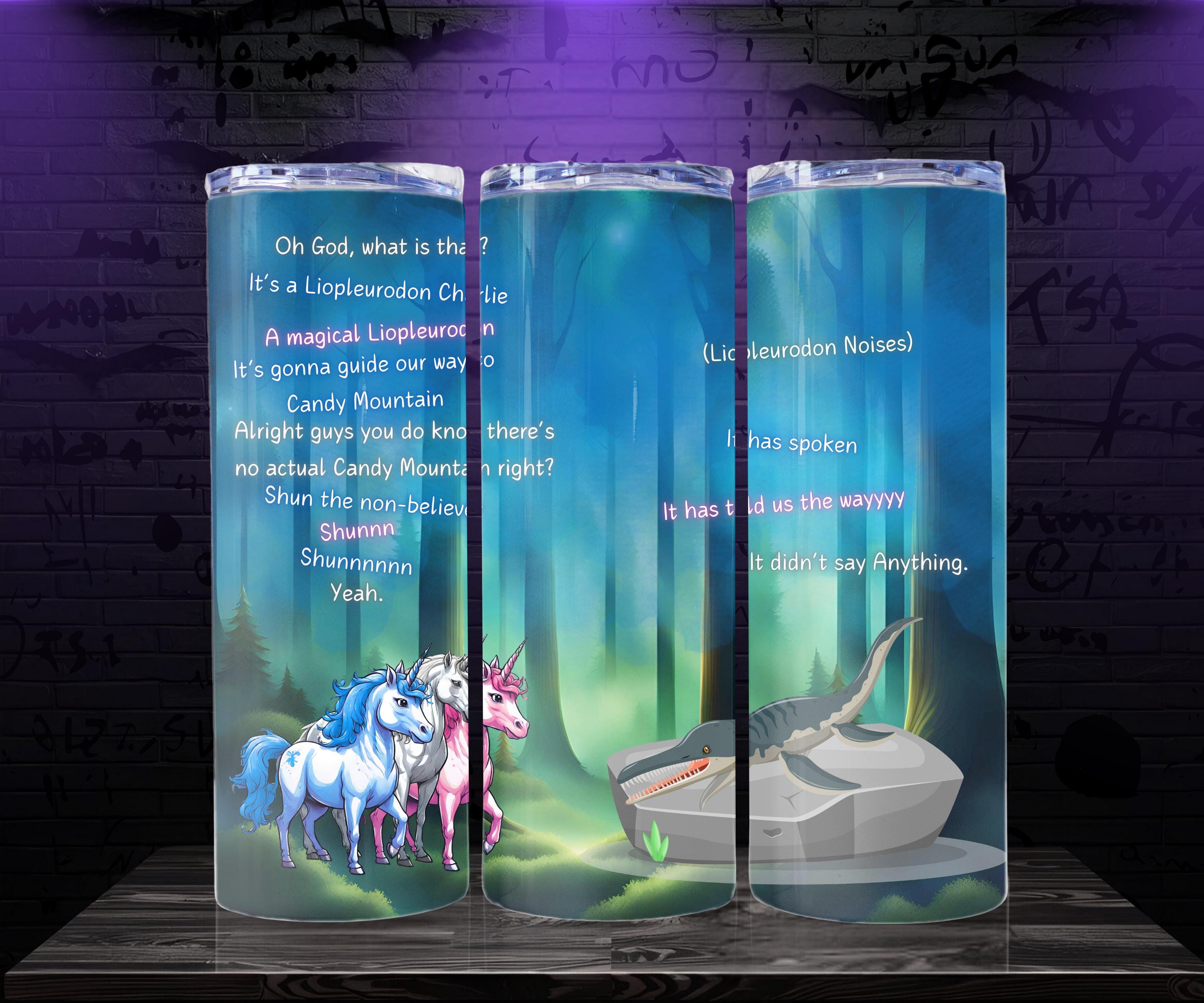 Charlie the Unicorn Liopleurodon 20 Oz Tumbler - Etsy