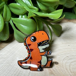 Cute T-Rex Dinosaur Pin, Cute Dinosaur Pin