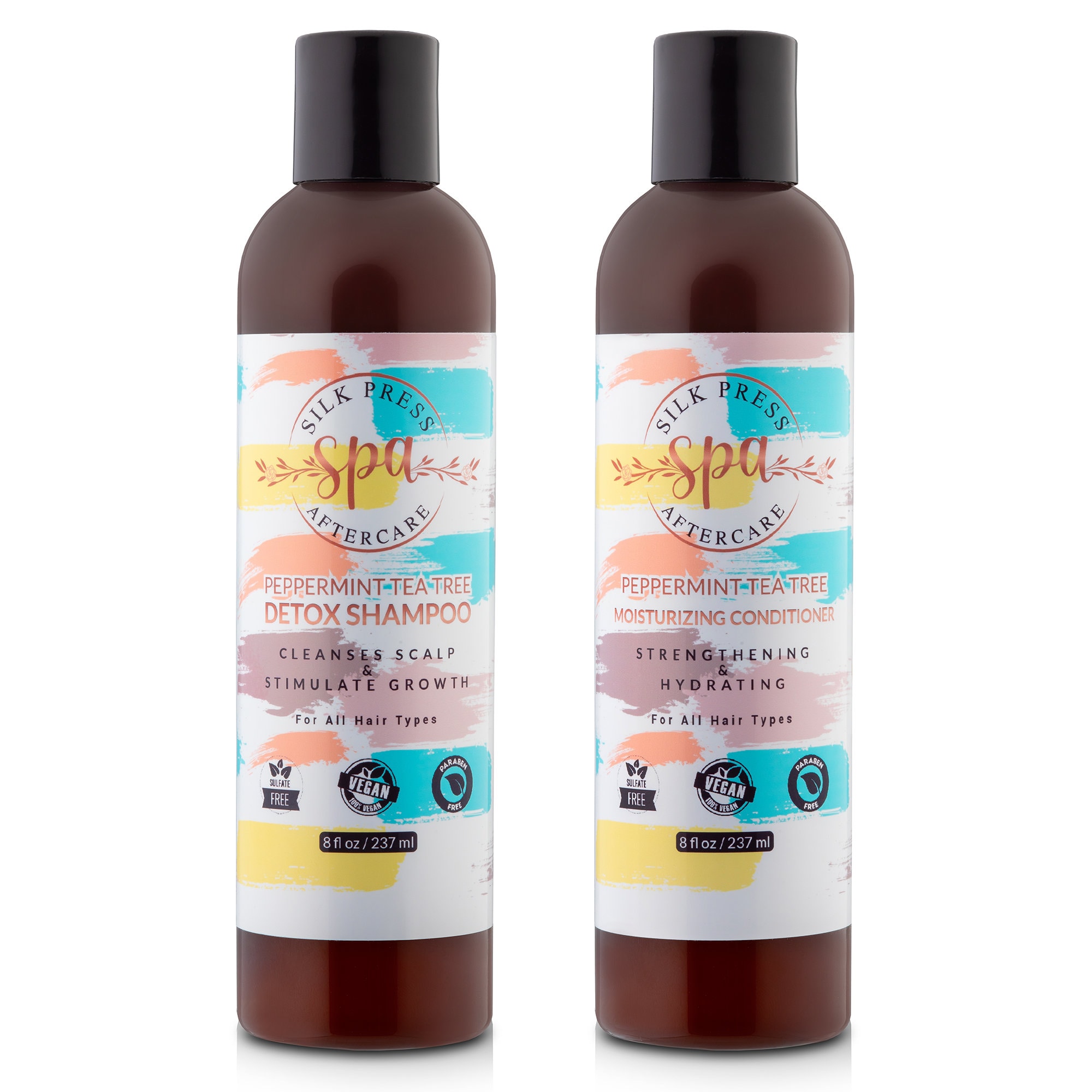 Silk Press Aftercare Shampoo & Conditioner 8 Oz Etsy