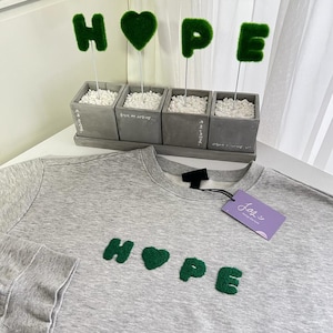 Jhope Artistmade Hope Sweatshirt, French Knot Embroidered