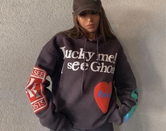 JHope Lucky Me I See Ghosts Hoodie - Etsy Österreich