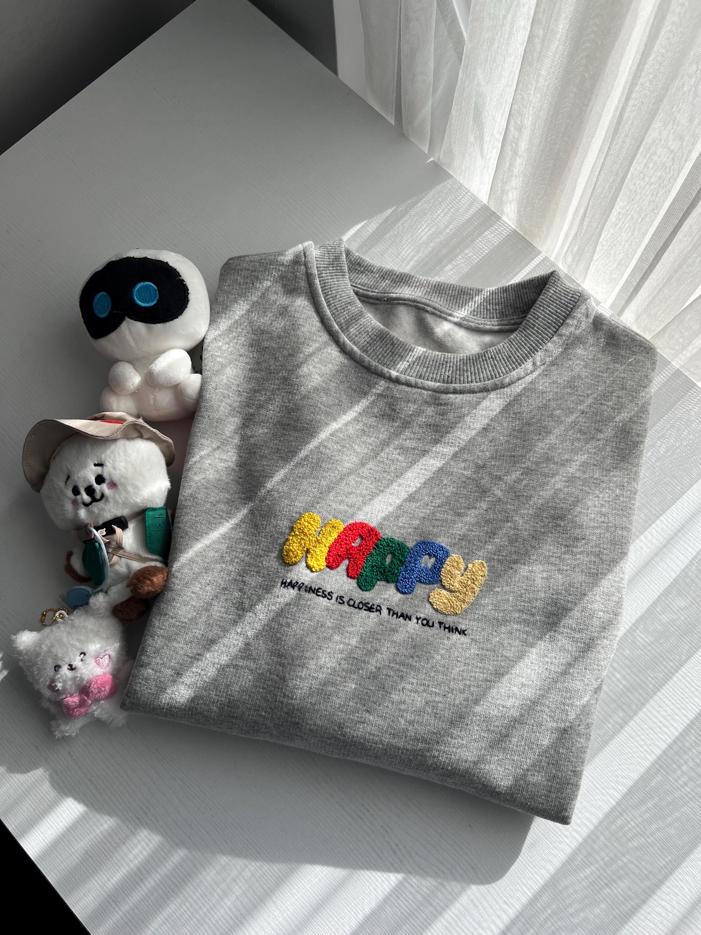 JIN HAPPY TシャツS JIN (BTS) - [HAPPY] (OFFICIAL MD Wootteo T-shirt