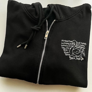Black hotsell swan hoodie
