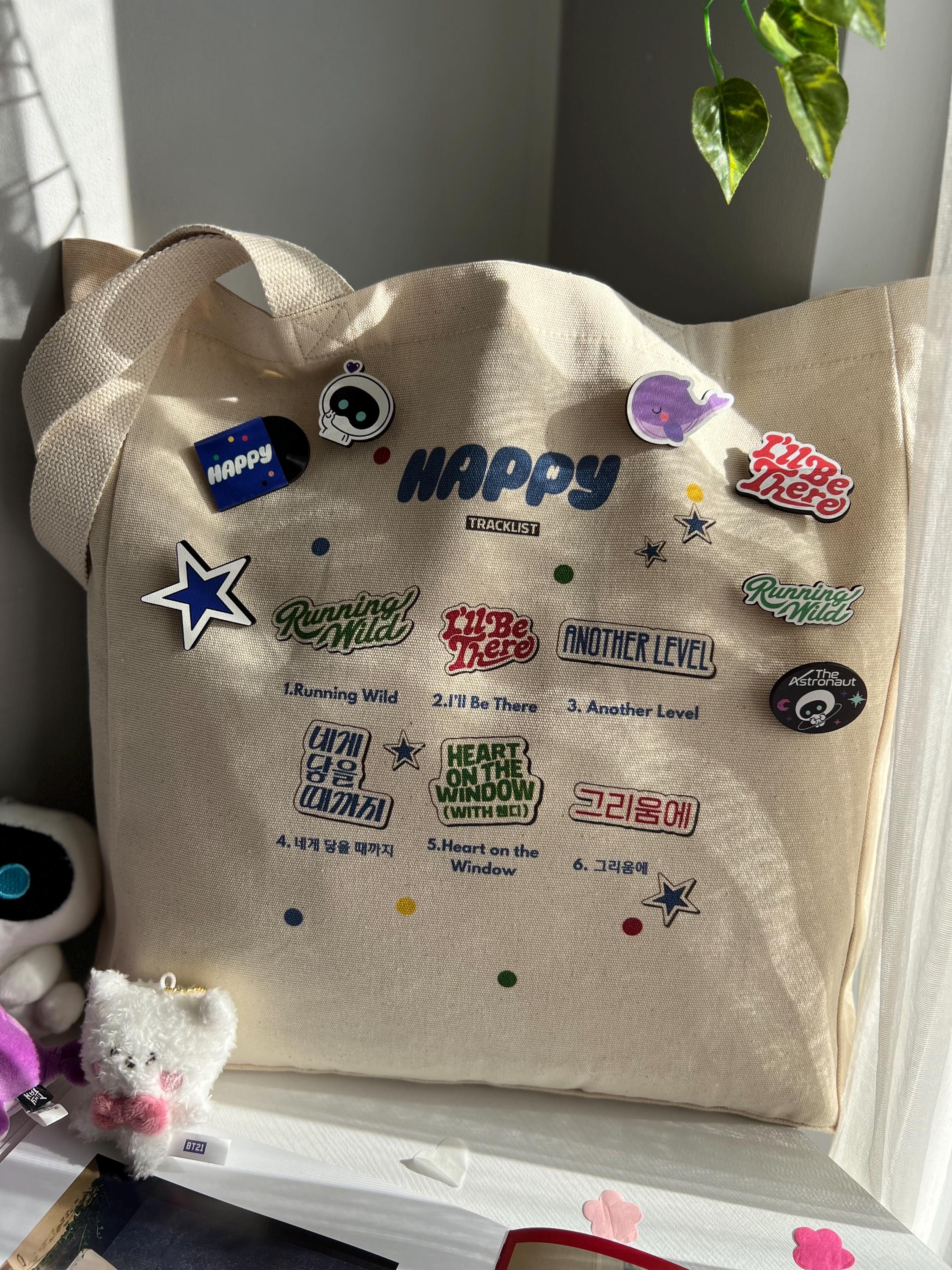 BTS JIN [HAPPY]Big Tote Bag - メルカリ