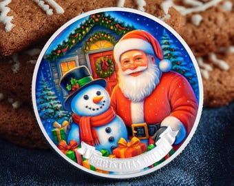 The Holiday Aisle® Bicentennial Half Dollar Snowman Ornament | Wayfair