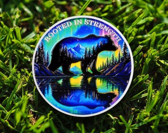 Moneda de sobriedad con forma de oso polar Aurora de 1 a 99 años, regalo para la recuperación de adicciones