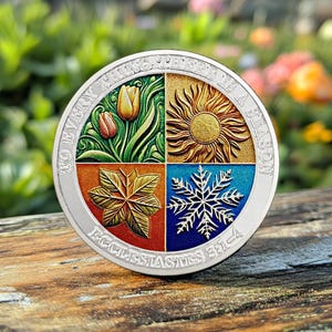 AA Sobriety Coin Christian Recovery Challenge Coin, Recovery Token Alcoholics Anonymous Gifts Sobriety Medallion for Men Women