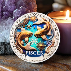Spersonalizowana nazwa 12 monet konstelacji Ryby moneta, nowość horoskop wyzwanie moneta szczęśliwy znak zodiaku zabawny prezent dla mężczyzn kobiet dzieci