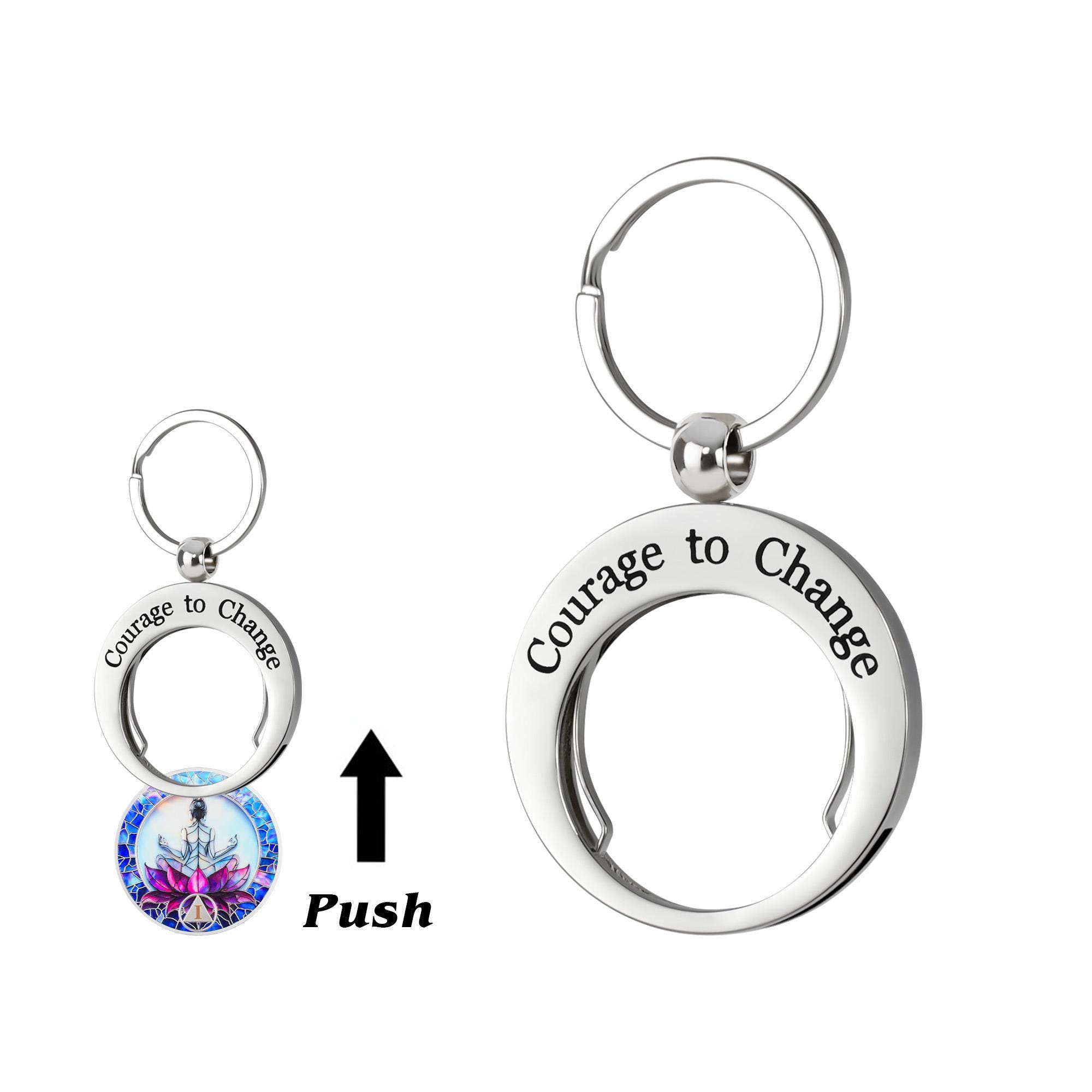 禁酒AAコインキーホルダー：亜鉛合金製リカバリーギフト - Etsy 日本