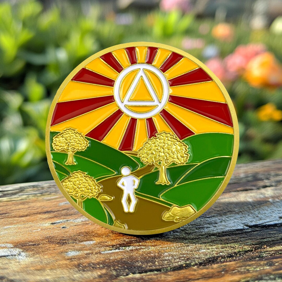 édaillons De Sobriété AA 15 Ans – Jetons D'alcooliques Anonyes