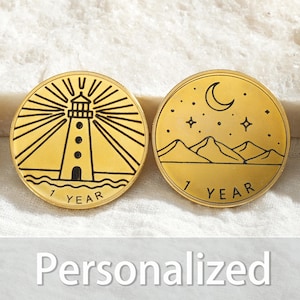 Moneda de sobriedad personalizada, chip NA AA personalizado, regalos para celebrar la recuperación de la sobriedad, medallones de Narcóticos Anónimos para hombres y mujeres.